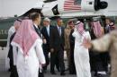 President Obama meets Saudi King Abdullah in Saudi Arabia