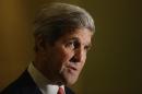 US Secretary of State John Kerry makes statements to the press in Cairo July 21, 2014