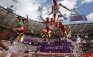 Athletes compete in the men's 3000m steeplechase round 1 heat in the London 2012 Olympic Games at the Olympic Stadium