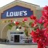 A bogenvia plant flowers in front of a Lowes store in San Marcos