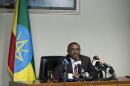 Prime Minister of Ethiopia Hailemariam Desalegn speaks during a press conference in Addis Ababa, Ethiopia, on July 18, 2014