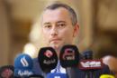 UN's special envoy to Iraq Nickolay Mladenov gives a press conference on July 19, 2014 in the Iraqi central shrine city of Najaf
