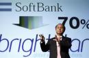 Softbank Corp CEO Son speaks during a news conference in Tokyo