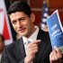 FILE - In this March 20, 2012 file photo, House Budget Committee Chairman Rep. Paul Ryan, R-Wis., holds up a copy of his budget plan entitled "The Path to Prosperity," during a news conference on Capitol Hill in Washington. There are plenty of reasons for Republican presidential candidate Mitt Romney to choose Wisconsin Rep. Paul Ryan as a running mate. The whip-smart congressman is from a battleground state. He’s the GOP’s leading voice on the nation’s budget and is the rare member of the Republican establishment who’s loved by the tea party.  (AP Photo/Jacquelyn Martin, File)