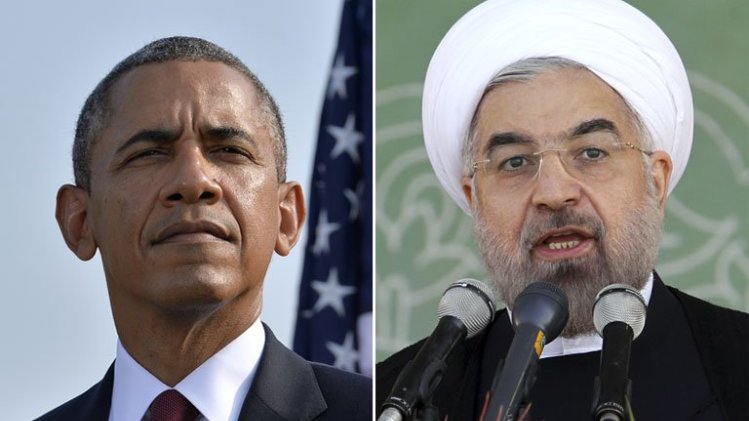 US President Barack Obama (left) and his Iranian counterpart Hassan Rowhani