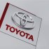 Toyota logo is seen at a dealership in Ruemlang
