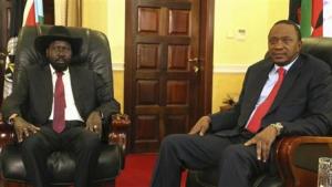 South Sudan's President Salva Kiir meets with Kenya's …