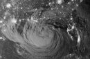 NASA night time satellite image of Tropical Storm Isaac