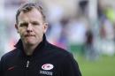 Saracens's coach Mark McCall looks on prior to the European Cup rugby union match between Racing Metro and Saracens on January 12, 2013, at the Beaujoire Stadium in Nantes, western France