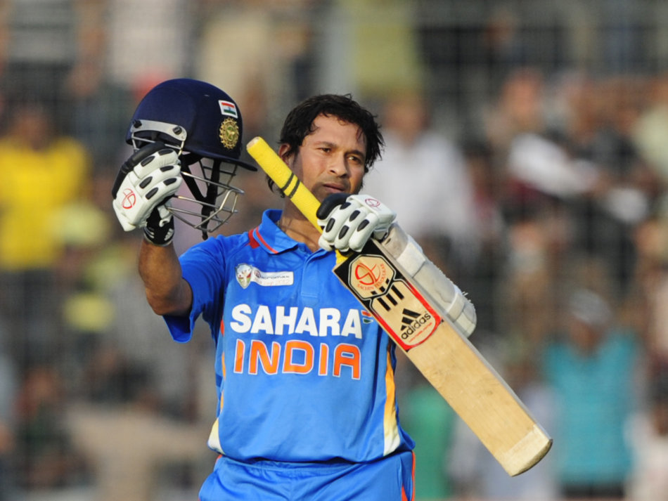 Indian batsman Sachin Tendulkar …