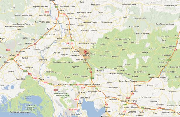 Google map de Cavaillon, réalisée le 14 février 2013., 20minutes.fr