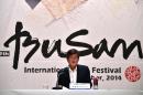 Lee Yong-Kwan, director of the Busan International Film Festival (BIFF), speaks during a press conference in Seoul on September 2, 2014