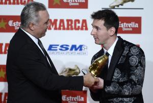 Messi receives Golden Boot as Europe's top sc …