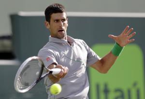 Novak Djokovic, of Serbia, returns to Andy Murray,&nbsp;&hellip;