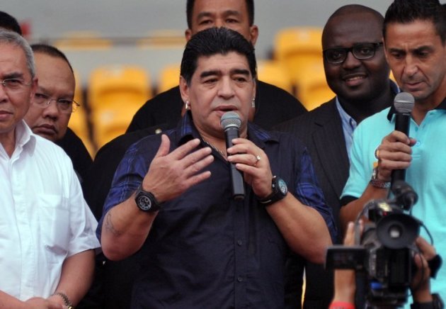 O ex-jogador Diego Maradona em 29 de junho de 2013