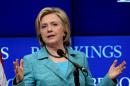 Democratic presidential candidate Clinton discusses the Iran nuclear agreement in Washington