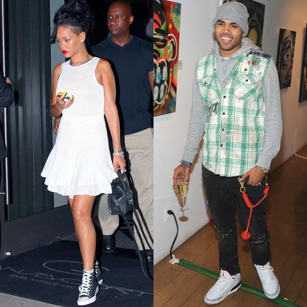 Chris Brown & Rihannas Late Night Meet-Up After Art Show