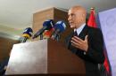 Italian Interior Minister Marco Minniti speaks during a press conference at the Ministry of Foreign Affairs in the Libyan capital, Tripoli, on January 9, 2017