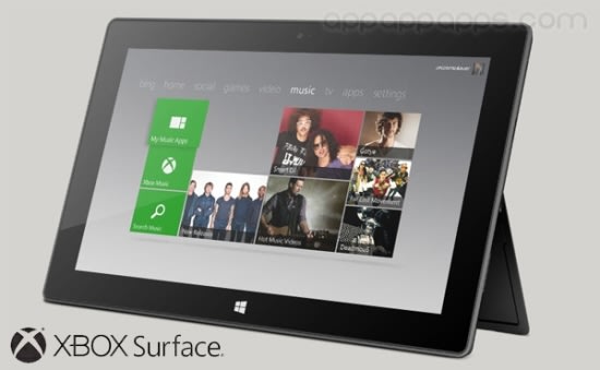 Microsoft對付iPad mini的秘密武器: Xbox Surface 7吋電玩遊戲平板