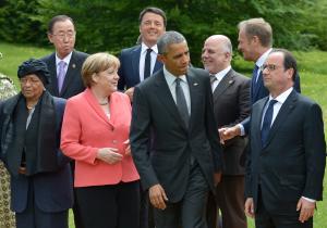 A group photo at the G7 summit near Garmisch-Partenkirchen, …