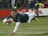 South Africa's Habana scores try during their Rugby Championship test match against Australia's Wallabies in Pretoria