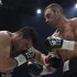 Vitali Klitschko and his challenger Charr exchange blows during their WBC heavyweight title fight in Moscow