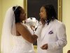 Darcia Anthony, left, and her partner, Danielle Williams, chat before participating in a marriage ceremony at City Hall in Baltimore, Tuesday, Jan. 1, 2013. Same-sex couples in Maryland are now legally permitted to marry under a new law that went into effect after midnight on Tuesday. Maryland is the first state south of the Mason-Dixon Line to approve same-sex marriage. (AP Photo/Patrick Semansky)