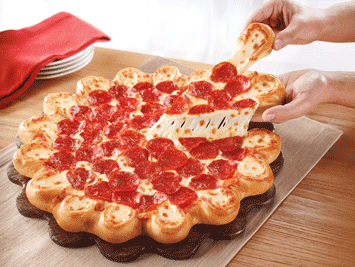 Crazy Cheesy Crust Pizza: Photo Courtesy of Pizza Hut