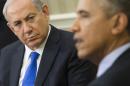 US President Barack Obama and Israeli Prime Minister Benjamin Netanyahu hold a meeting at the White House in Washington, DC on November 9, 2015