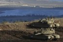 Carri armati israeliani sulle alture del Golan