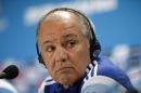 Argentina's head coach Alejandro Sabella listens to a question during a news conference at Mineirao Stadium in Belo Horizonte, Brazil, Friday, June 20, 2014. Argentina plays in group F of the 2014 soccer World Cup. (AP Photo/Victor R. Caivano)