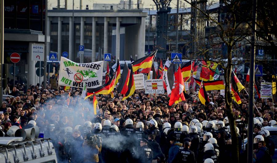 Anti-Muslim Protest in Cologne Turns Violent as Germans Condemn Racist Rhetoric 