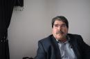 Salih Muslim, leader of the Syrian Kurdish Democratic Union Party (PYD), during an interview in Marseille, southern France, on December 1, 2013