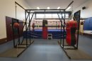 A picture shows a boxing training room at the Crystal Palace National Sports Centre in south London