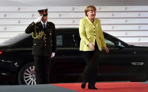 German chancellor Angela Merkel arrives for an informal …