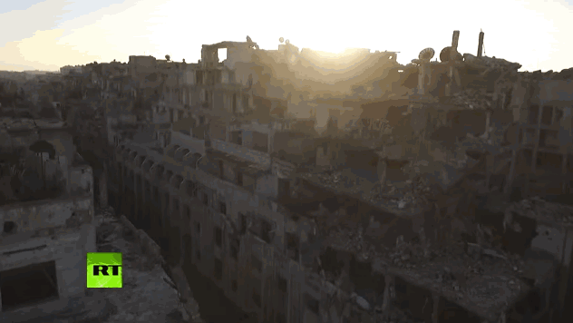 This Haunting Drone Footage of a Syrian City Reveals Just How Devastated the Country Is