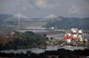 The Miaraflores Locks in the Panama Canal are pictured on November 2, 2015 in Panama City