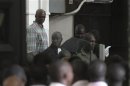 Akoun, the number two in the FPI, attends his trial at a court in Abidjan