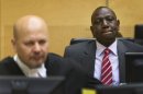 File picture shows Kenya's Vice President William Ruto (R) at the ICC in The Hague on September 10, 2013