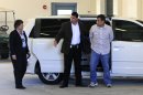 After his bond was revoked, George Zimmerman, right, returns to the John E. Polk Correctional Facility in Sanford, Fla., Sunday, June 3, 2012. Zimmerman is charged with second-degree murder in the shooting of Trayvon Martin. (AP Photo/Orlando Sentinel, Joshua C. Cruey, Pool)