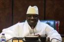 Gambian President Yahya Jammeh, seen on December 3, 2016, had originally said he would accept the presidential election results showing his loss to opponent Adama Barrow