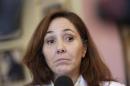 Mariela Castro, director of the Cuban National Center for Sex Education, National Assembly member and daughter of Cuba's President Raul Castro talks to the media in Havana