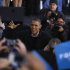 U.S. President Barack Obama greets supporters during a campaign rally in Dubuque