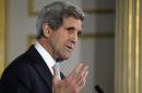 U.S. Secretary of State John Kerry speaks during a news conference at the London Conference on Afghanistan, in London