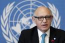 Argentina's Foreign Minister Timerman addresses a news conference in Geneva