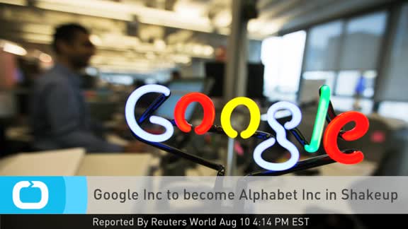 Google Inc to Become Alphabet Inc in Shakeup