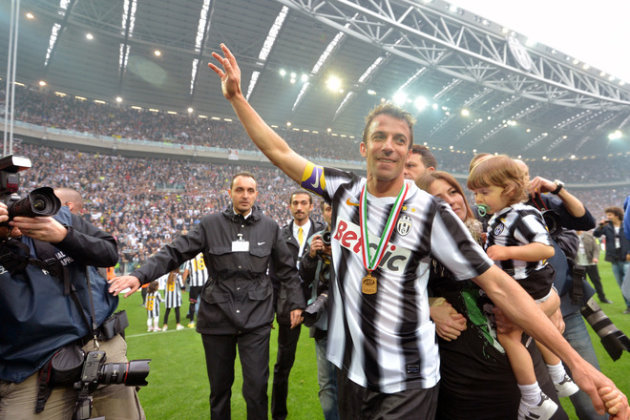 Juventus' Forward Alessandro Del Piero Celebrates AFP/Getty Images