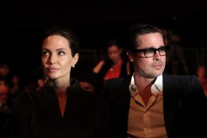Angelina Jolie and her husband Brad Pitt during the&nbsp;&hellip;