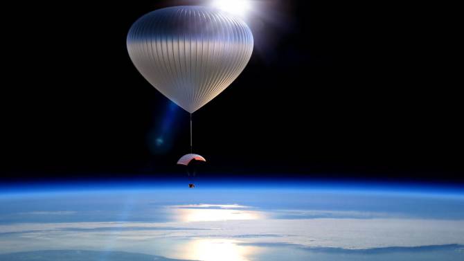 A low-orbital hot air balloon from World View Enterprises