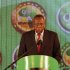 Issa Hayatou president of CAF (Confederation Africaine de Football) speaks during the African soccer player awards in Accra